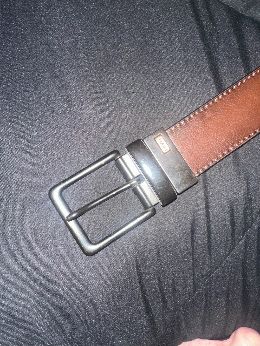 Levi's Men's or Women’s Leather Reversible Brown and Black Belt